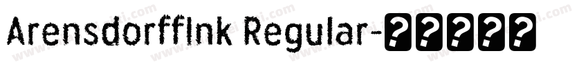 ArensdorffInk Regular字体转换